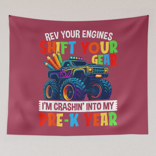 Item preview, First Day of School Shirt Pre-K Monster Truck Boys Kids designed and sold by GreggRoss.
