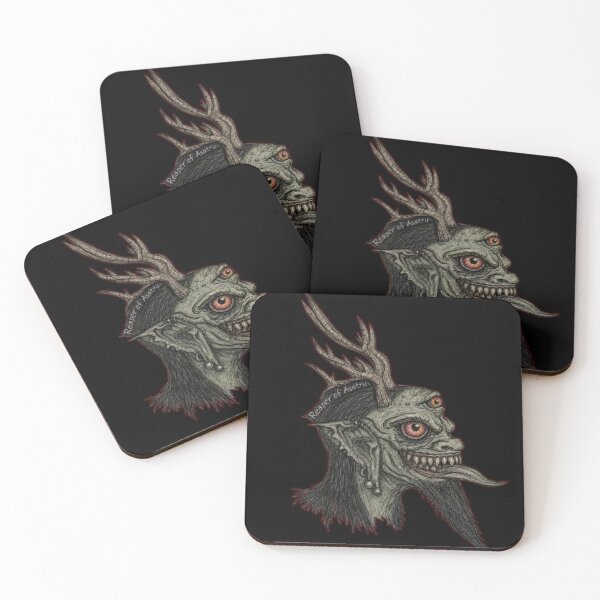 Item preview, Reaper Of Asatru hand drawn tattoo designs " elk horned goblin designed and sold by SEVERTREND APPAREL .