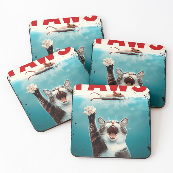 Item preview, Jaws - Paws Funny Cat Catching A Mouse designed and sold by bangwoot.