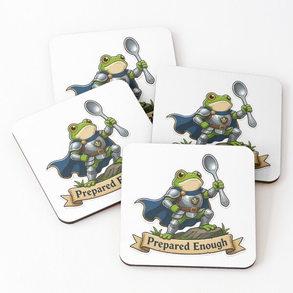 Item preview, Prepared Enough Frog Knight Funny Cooking Warrior T-Shirt designed and sold by redblink store.