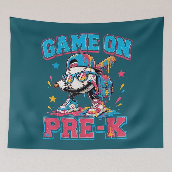 Item preview, Game On Pre-K Back to School Baseball Drip Preschool Boys designed and sold by FrankIsabel.
