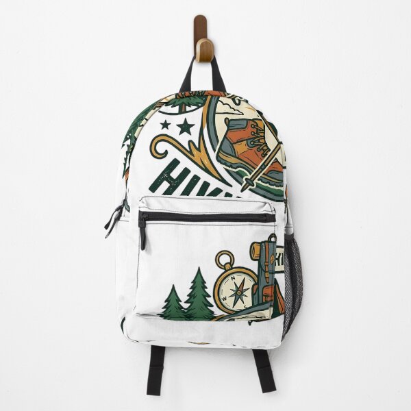 Item preview, Hiking Squad Eat Sleep Hike Repeat Vintage Badge designed and sold by SivaStudios.