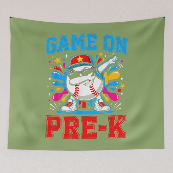 Item preview, Game On Pre-K Back to School Baseball Drip Preschool Boys designed and sold by ArleneRowe.