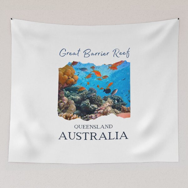 Item preview, Queensland Flag Great Barrier Reef designed and sold by goombi-creative.