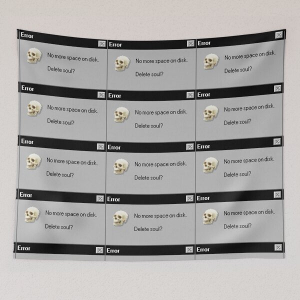 Item preview, "delete soul" error message!!! designed and sold by PLANET-VEE.
