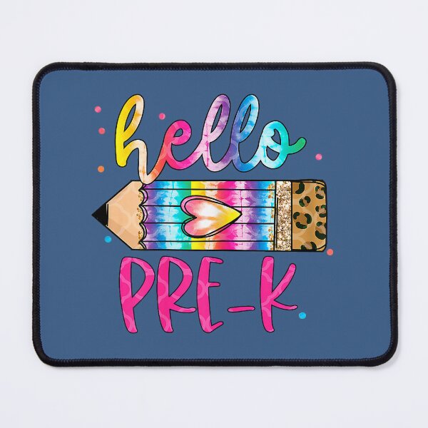 Item preview, Hello Pre-K Leopard Tie Dye Pencil Shirt Cute Teacher for Men Women Girls Kids designed and sold by CriseldaBruning.