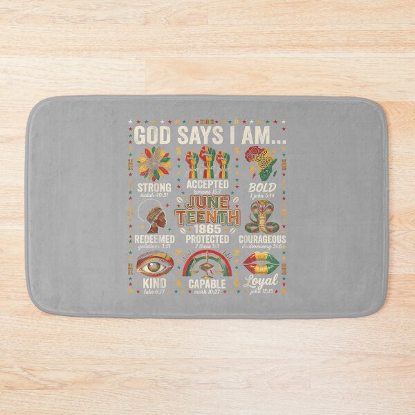 Item preview, Juneteenth God Says I Am Black Freedom 1865 Christian Women designed and sold by ArleneRowe.