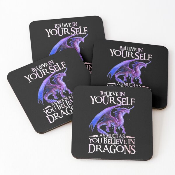 Item preview, Believe in Yourself as Much as You Believe in Dragons Fantasy Quote designed and sold by Ostericaimusa.