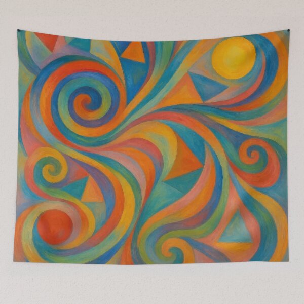 Item preview, Seasons in Motion – Abstract Four Movements designed and sold by zoliartdesign.