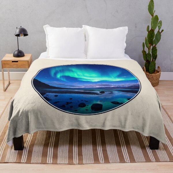 Item preview, Abisko National Park Sweden Northern Lights Mountain Landscape designed and sold by Gideon Emmerich.
