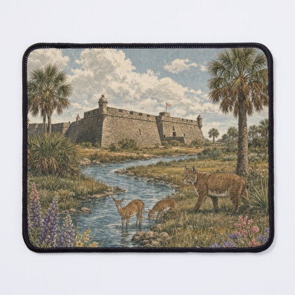 Item preview, Castillo de San Marcos Vintage National Monument Poster designed and sold by castillomiami.