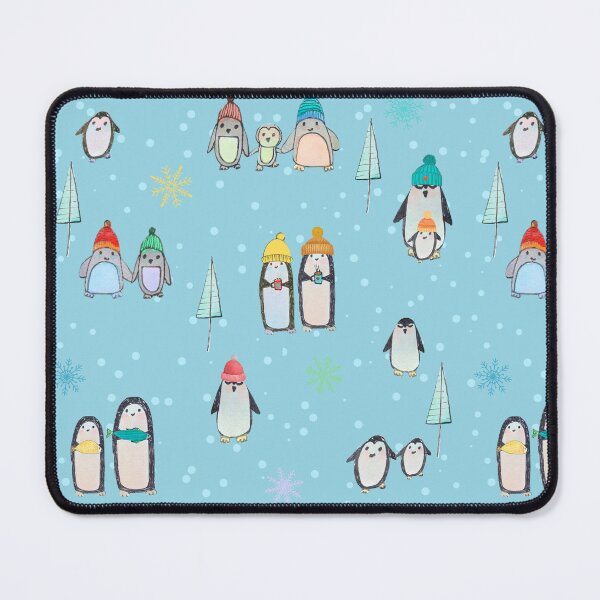 Item preview, Cute penguins hand drawn (blue) designed and sold by Boy and Belugee.
