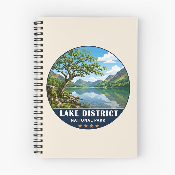Item preview, Lake District National Park Vintage Mountain & Lake Landscape designed and sold by Gideon Emmerich.