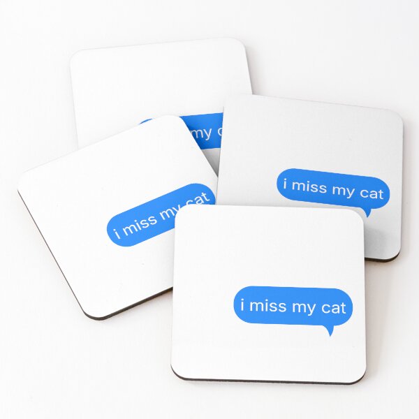 Item preview, I Miss My Cat text bubble designed and sold by titanic415.