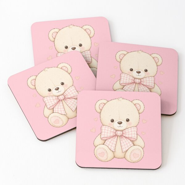 Item preview, Cute teddy bear with bow designed and sold by rolfzogg.
