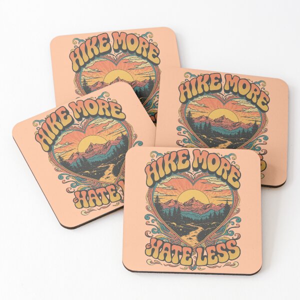 Item preview, Hike More Hate Less Vintage Heart Horizon designed and sold by Skyrocketz.