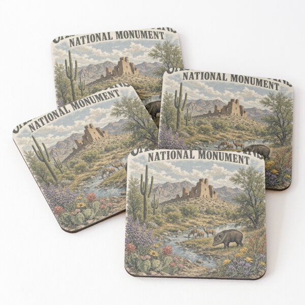Item preview, Casa Grande Ruins Vintage National Monument Poster designed and sold by castillomiami.