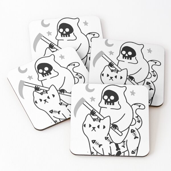Item preview, Feline Companion of Death Graphic designed and sold by naphatrakkandee.