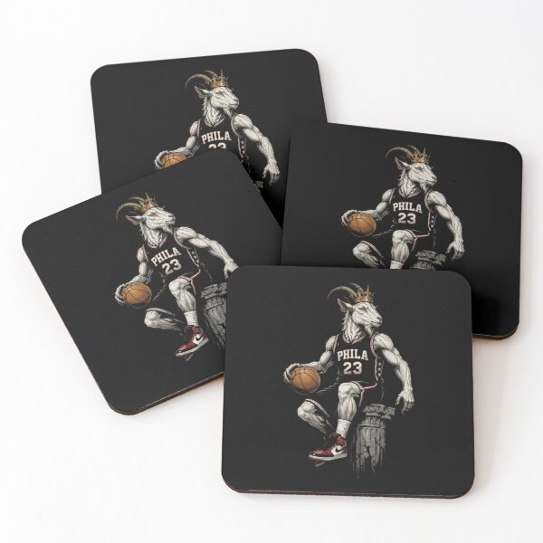 Item preview, Crowned GOAT Hoops Sticker – Street Basketball Legend 23 - LeBron James Basketball designed and sold by EvantheSolace.