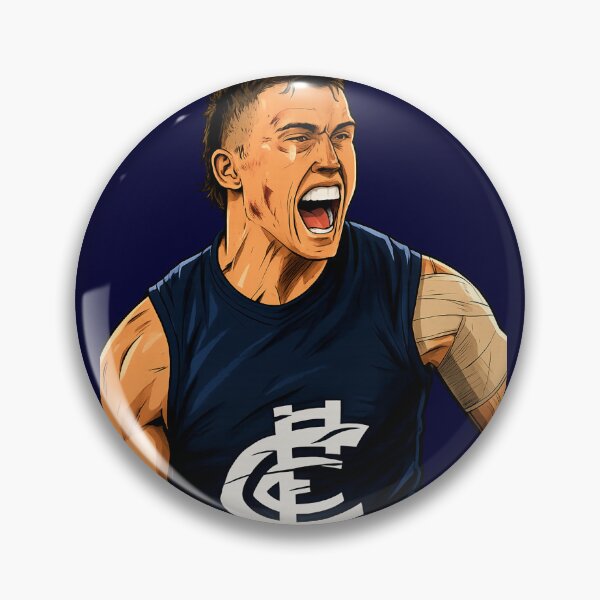 Artikelvorschau, Patrick Cripps, Spieler der Carlton Blues (AFL) entworfen und verkauft von Luke Foran Sports Art.