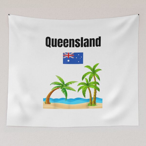 Item preview, Queensland Flag Beach Souvenir Australia designed and sold by goombi-creative.
