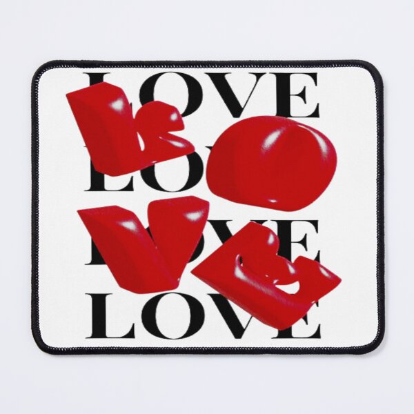 Item preview, 3D Red Drippy Love Typography designed and sold by BaddieNz.