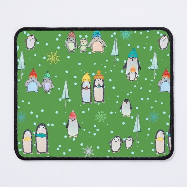 Item preview, Cute penguins hand drawn (green) designed and sold by Boy and Belugee.