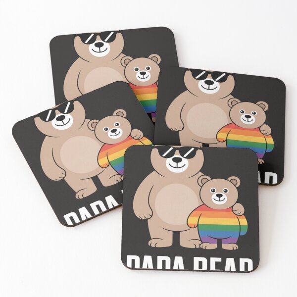 Item preview, LGBT Proud Papa Bear Proud Bear Dad LGBT Pride Gay Child designed and sold by arttichoky.