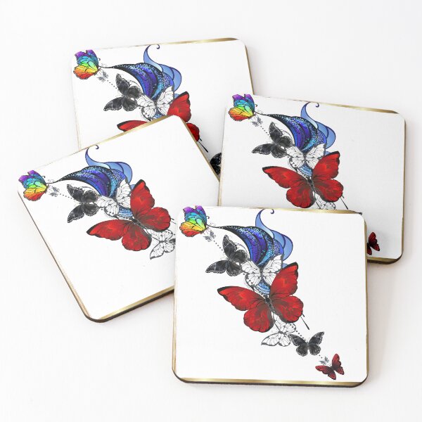 Item preview, colorful butterflies art designed and sold by wittyart.