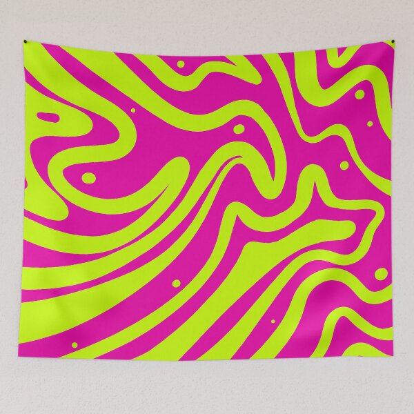 Item preview, Abstract wave doodle pink designed and sold by Kimos Creative Store.