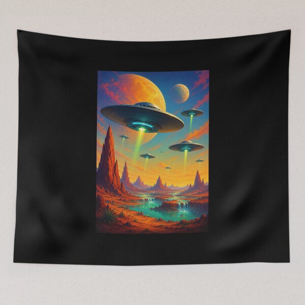 Item preview, Saucer Landing designed and sold by Moviebuff91.