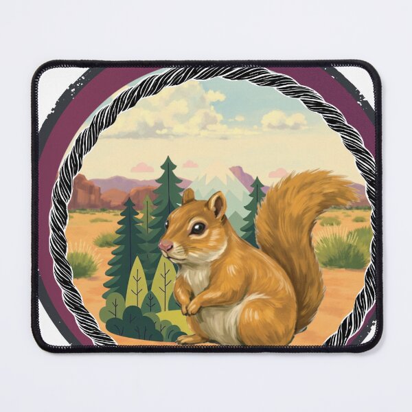 Item preview, Always Exploring Squirrel Adventure Desert Oasis Retro Vintage designed and sold by aliyeus.
