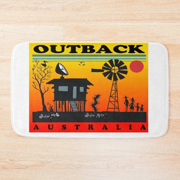 Item preview, Silhouette of Australian outback homestead and windmill  designed and sold by Al Benge - NZ & Australian Art.