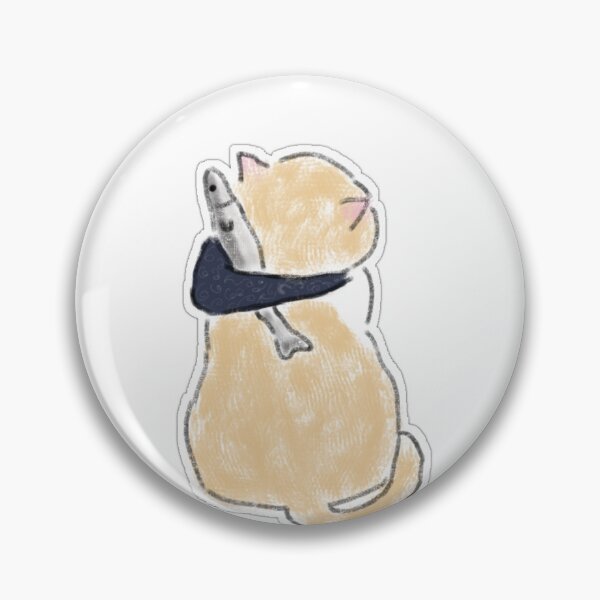 Artikelvorschau, Niedliche Katze mit Fischtasche – handgezeichnete Illustration entworfen und verkauft von raun.draw.