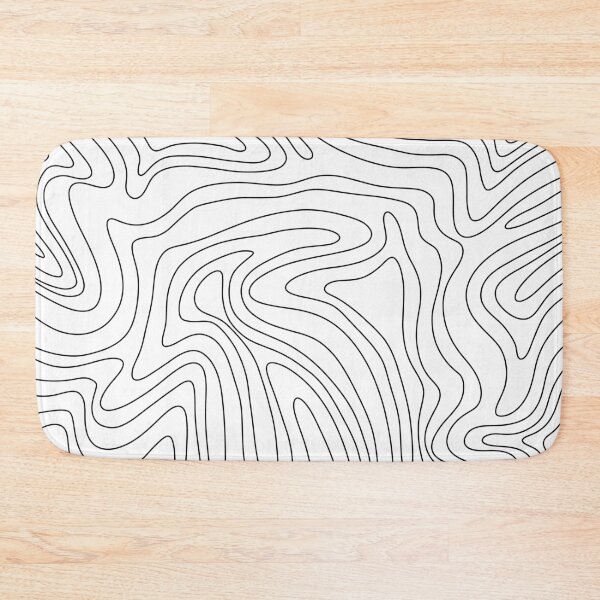 Item preview, Abstract wave doodle wood line designed and sold by Kimos Creative Store.