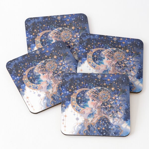Item preview, Celestial Moon Maiden – Starry Night Fantasy Illustration designed and sold by Meltisca.