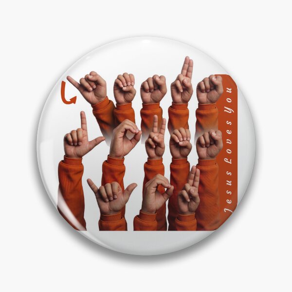 Item preview, ASL Fingerspelling Jesus Loves You - Christian Faith Sign Language designed and sold by ASL SIGNPRO CLEARSIGNS.