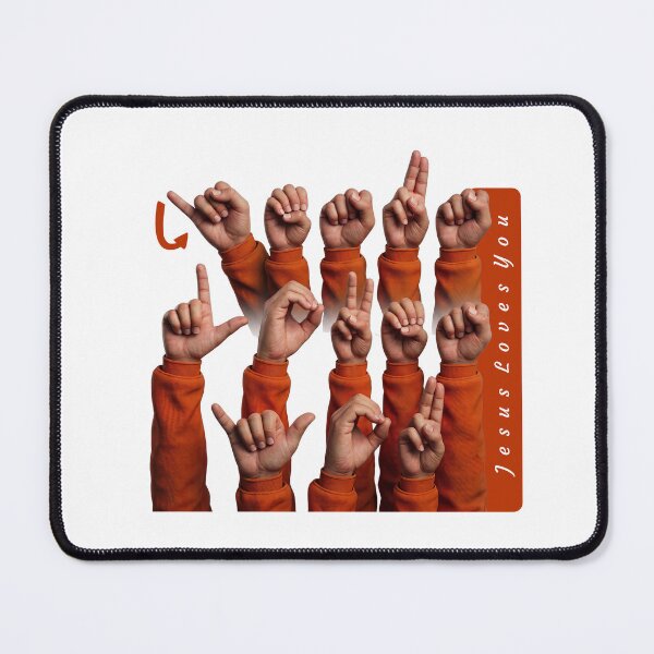 Item preview, ASL Fingerspelling Jesus Loves You - Christian Faith Sign Language designed and sold by ASL SIGNPRO CLEARSIGNS.