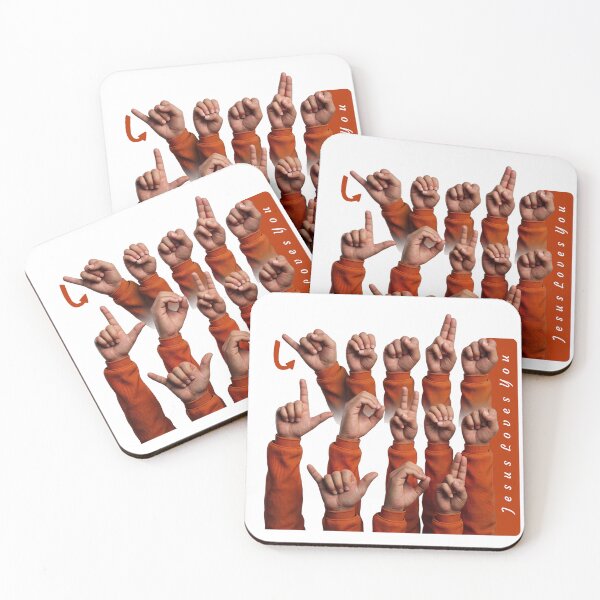 Item preview, ASL Fingerspelling Jesus Loves You - Christian Faith Sign Language designed and sold by ASL SIGNPRO CLEARSIGNS.