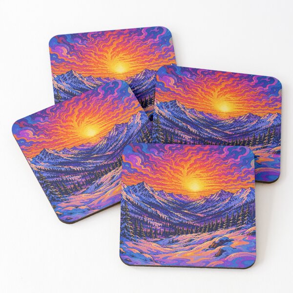 Item preview, Snowscape Sunset designed and sold by bernswell.
