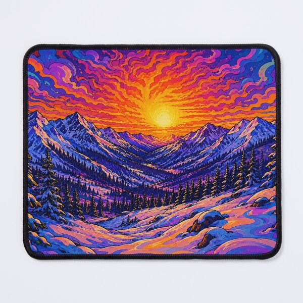 Item preview, Snowscape Sunset designed and sold by bernswell.