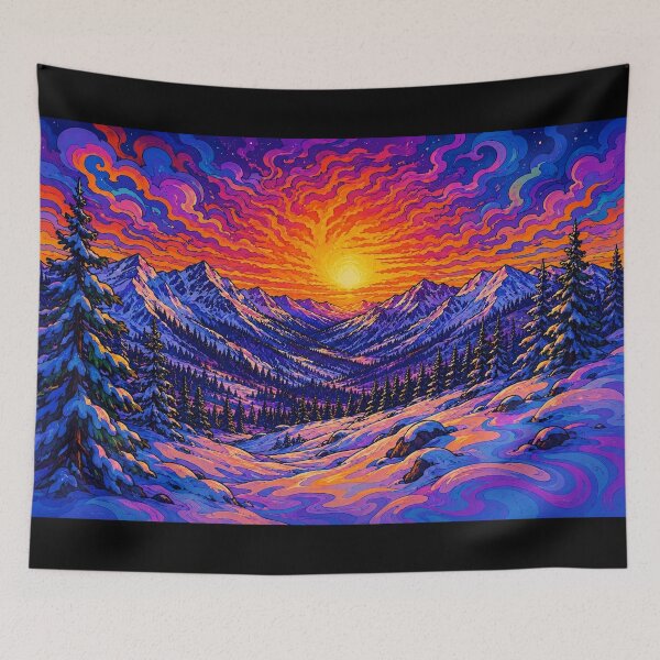 Item preview, Snowscape Sunset designed and sold by bernswell.