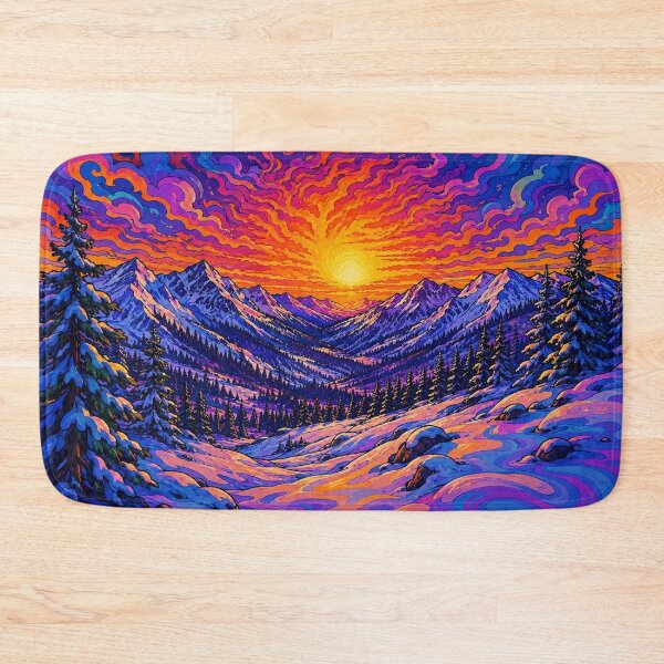 Item preview, Snowscape Sunset designed and sold by bernswell.