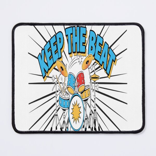 Item preview, Keep The Beat – Pop Art Drum Kit Design designed and sold by Midnight Veil Designs.