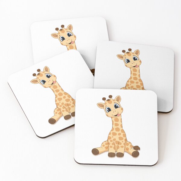 Item preview, Cute Baby Giraffe Sticking Tongue Out - Playful Nursery Cartoon Illustration designed and sold by MascarenoM.