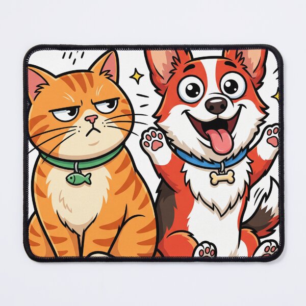Item preview, Funny Dog & Cat designed and sold by ViajedorStore.