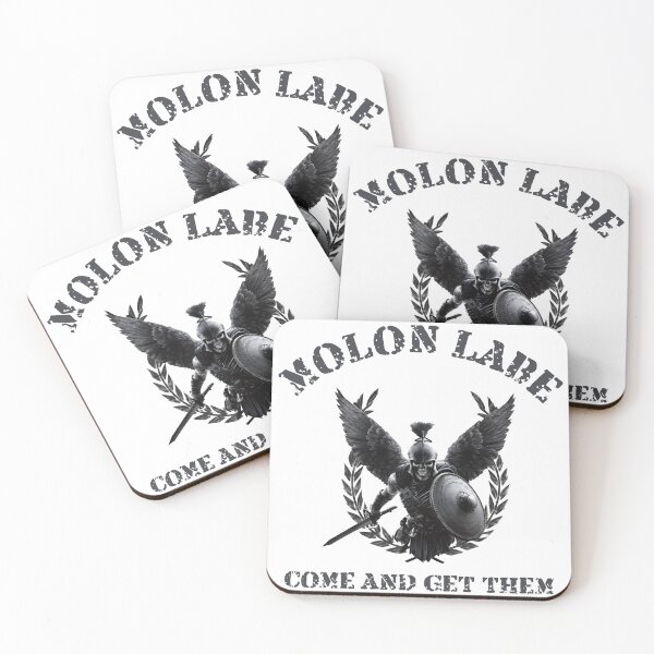 Item preview, MOLON LABE – COME AND GET THEM [BLACK LABEL] designed and sold by Takin-Thepiss.