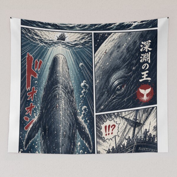 Item preview, Manga style Whale's Revenge designed and sold by LaidBackSoul.