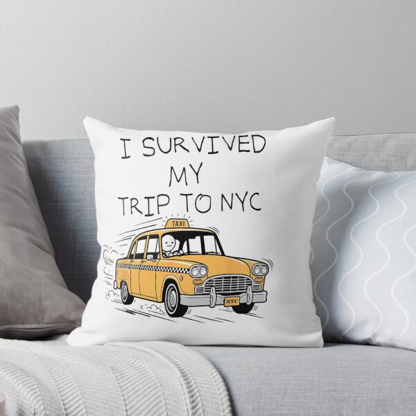 Item preview, I Survived My Trip to NYC Funny Yellow Taxi Souvenir Travel designed and sold by WisteeShop.