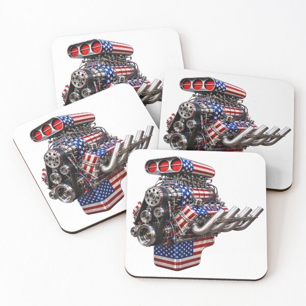 Item preview, Supercharged USA Engine – American Power Design designed and sold by Automotive Art by Greg.